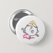 Little Miss Princess | Roze briefing Ronde Button 5,7 Cm (Voorkant /achterkant)