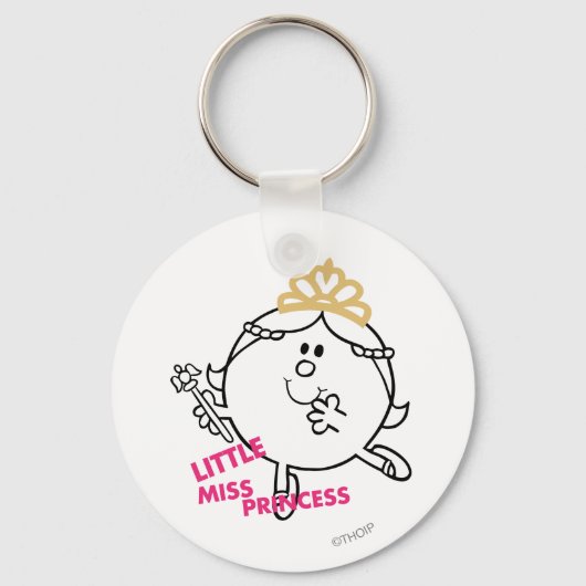 Little Miss Princess | Roze briefing Sleutelhanger (Voorkant)