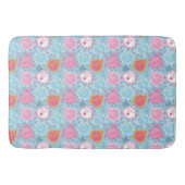 Little Miss Princess |  roze en blauw patroon Badmat (Voorkant)