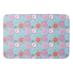 Little Miss Princess    roze en blauw patroon Badmat