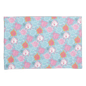 Little Miss Princess |  roze en blauw patroon Kussensloop (Voorkant-Rechts)