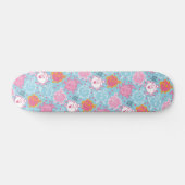 Little Miss Princess |  roze en blauw patroon Persoonlijk Skateboard (Horizontaal)