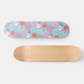 Little Miss Princess |  roze en blauw patroon Persoonlijk Skateboard (Horizontaal)