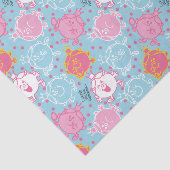 Little Miss Princess |  roze en blauw patroon Tissuepapier (Detail)