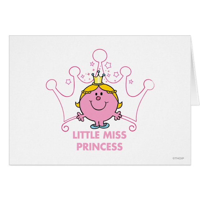 Little Miss Princess | Roze vijfpuntige kroon (Voorkant Horizontaal)