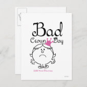 Little Miss Princess | Slechte kroondag Briefkaart (Voorkant / Achterkant)