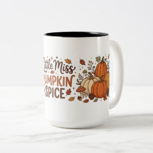 Little Miss Pumpkin Spice Tweekleurige Koffiemok