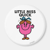 Little Miss Quick | zwarte belettering Magneet (Voorkant)