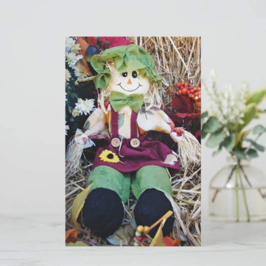 Little Miss Scarecrow Briefpapier (Staand voorkant)