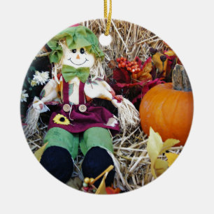 Little Miss Scarecrow Keramisch Ornament