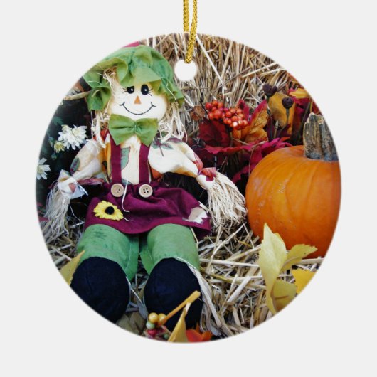 Little Miss Scarecrow Keramisch Ornament (Voorkant)