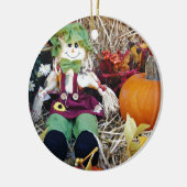 Little Miss Scarecrow Keramisch Ornament (Links)
