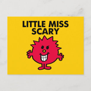 Little Miss Scary   Zwarte briefing Briefkaart
