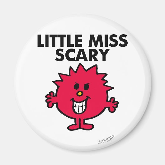 Little Miss Scary | Zwarte briefing Magneet (Voorkant)
