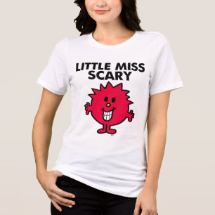 Little Miss Scary   Zwarte briefing Tri-Blend Shirt