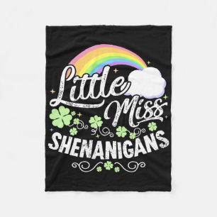 Little Miss Shenanigans St. Patrick's Day Kinderen Fleece Deken
