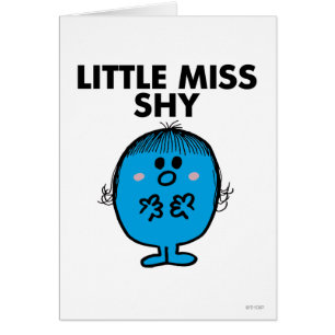 Little Miss Shy zwarte belettering