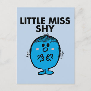 Little Miss Shy   zwarte belettering Briefkaart