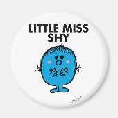 Little Miss Shy | zwarte belettering Magneet (Voorkant)