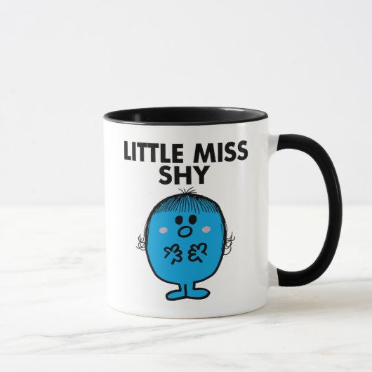 Little Miss Shy | zwarte belettering Mok (Rechts)