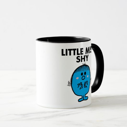 Little Miss Shy | zwarte belettering Mok (Voorkant rechts)