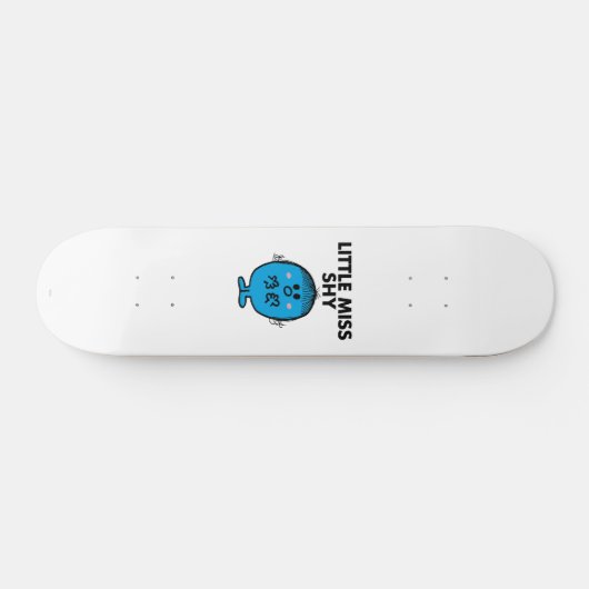 Little Miss Shy | zwarte belettering Skateboard (Horizontaal)