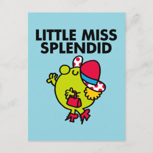 Little Miss Splendid   Zwarte briefing Briefkaart