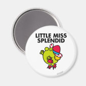Little Miss Splendid | Zwarte briefing Magneet (Voorkant / Achterkant)