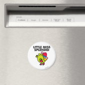 Little Miss Splendid | Zwarte briefing Magneet (Insitu (Vaatwasser))