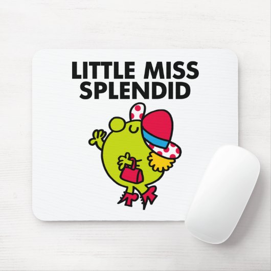 Little Miss Splendid | Zwarte briefing Muismat (Met muis)