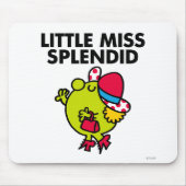 Little Miss Splendid | Zwarte briefing Muismat (Voorkant)