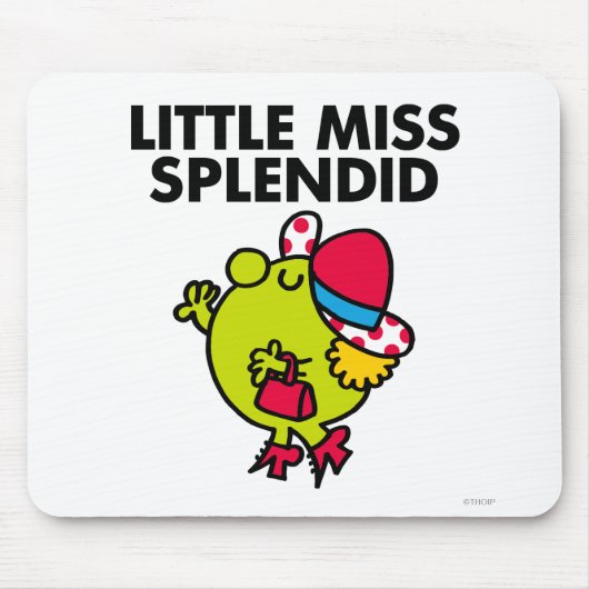 Little Miss Splendid | Zwarte briefing Muismat (Voorkant)
