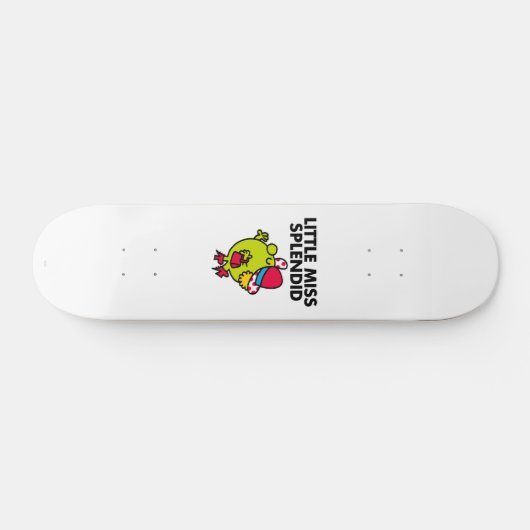 Little Miss Splendid | Zwarte briefing Skateboard (Horizontaal)