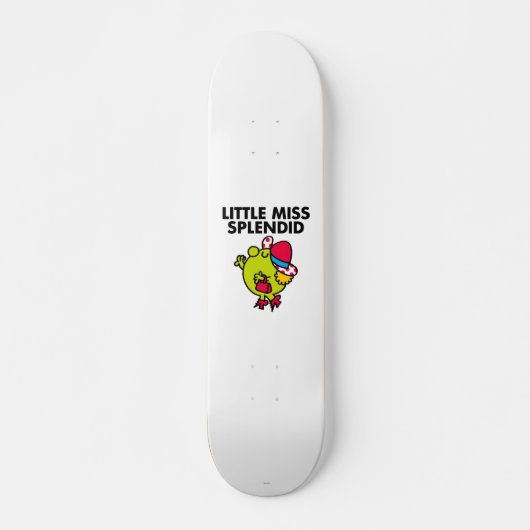 Little Miss Splendid | Zwarte briefing Skateboard (Voorkant)