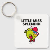 Little Miss Splendid | Zwarte briefing Sleutelhanger (Voorkant)