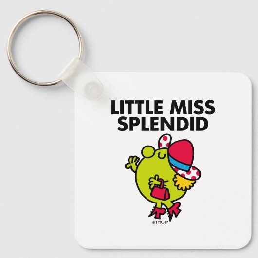 Little Miss Splendid | Zwarte briefing Sleutelhanger (Voorkant)