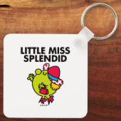 Little Miss Splendid | Zwarte briefing Sleutelhanger (Achterkant)