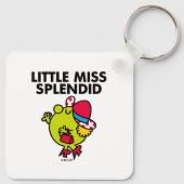 Little Miss Splendid | Zwarte briefing Sleutelhanger (Achterkant)