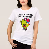 Little Miss Splendid | Zwarte briefing Tri-Blend Shirt (Voorkant)