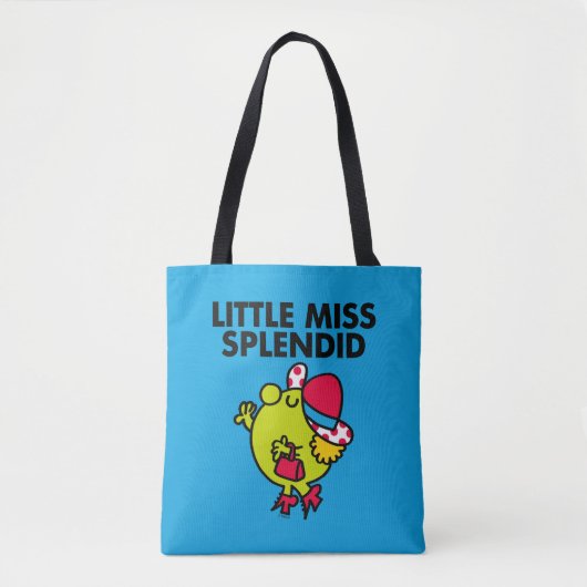 Little Miss Splendid | Zwarte letters Tote Bag (Voorkant)