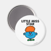 Little Miss Star | zwarte belettering Magneet (Voorkant / Achterkant)