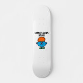 Little Miss Star | zwarte belettering Persoonlijk Skateboard (Voorkant)