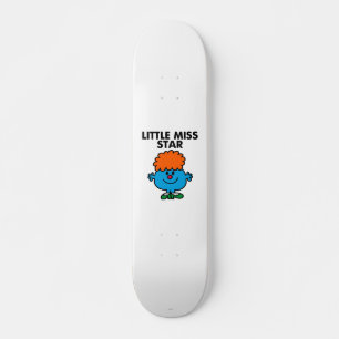 Little Miss Star   zwarte belettering Persoonlijk Skateboard