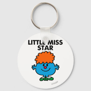Little Miss Star   zwarte belettering Sleutelhanger