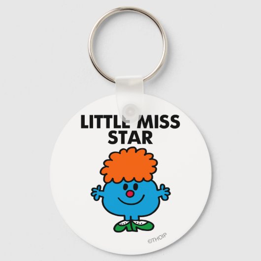 Little Miss Star | zwarte belettering Sleutelhanger (Voorkant)