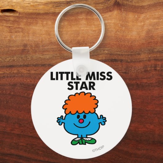 Little Miss Star | zwarte belettering Sleutelhanger (Voorkant)