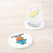 Little Miss Star | zwarte belettering Zandsteen Onderzetter (Zijkant)