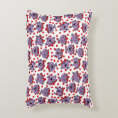 Little Miss Stout | Rode Stippenpatroon Decoratief Kussen (Voorkant(Verticaal))