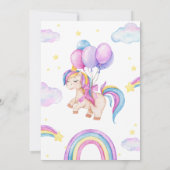 Little Miss Stunner Roze Verjaardag Uitnodiging (Achterkant)