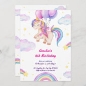 Little Miss Stunner Roze Verjaardag Uitnodiging (Voorkant / Achterkant)